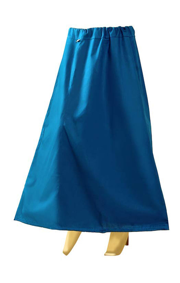 Readymade Petticoat in Peacock Blue Color for Saree (Cotton)– PAAIE