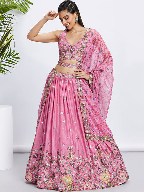 Pink Lehenga