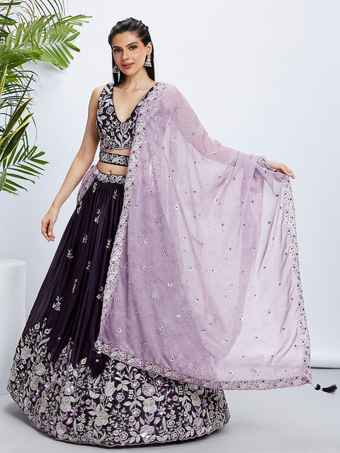 Purple lehenga