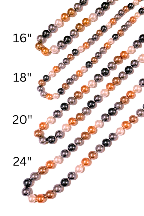 Pearl Necklace Mixed Color Pearl Chain (D947)