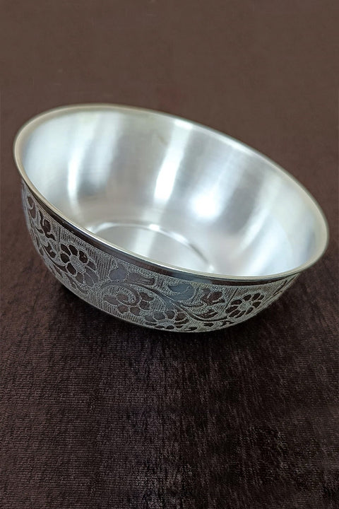 925 Solid Silver Designer Bowl (Design 46)