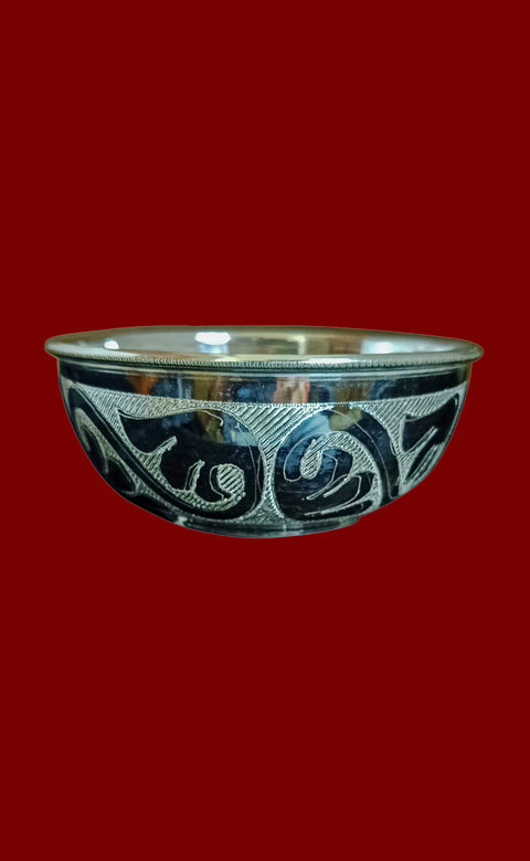 925 Solid Silver Designer Bowl (Design 60)