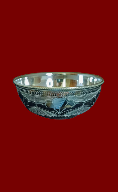 925 Solid Silver Designer Bowl (Design 61)