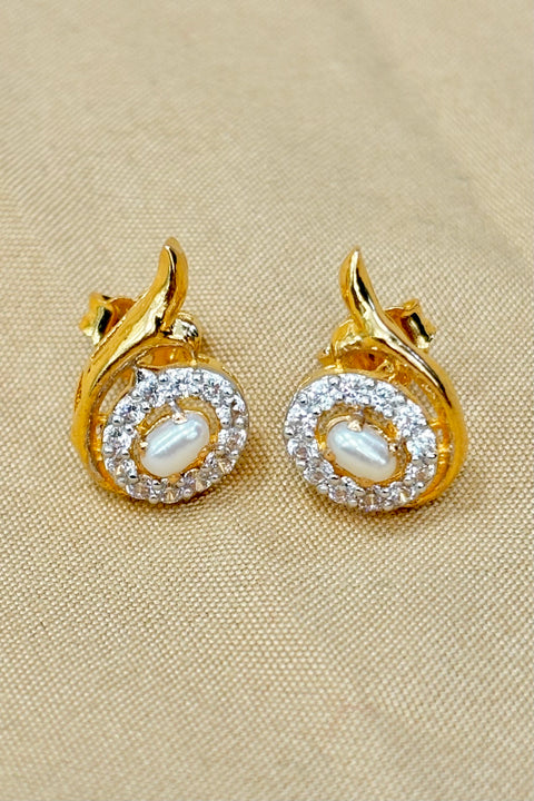 22 KT Gold Designer Pearl Pendant Set (D47)