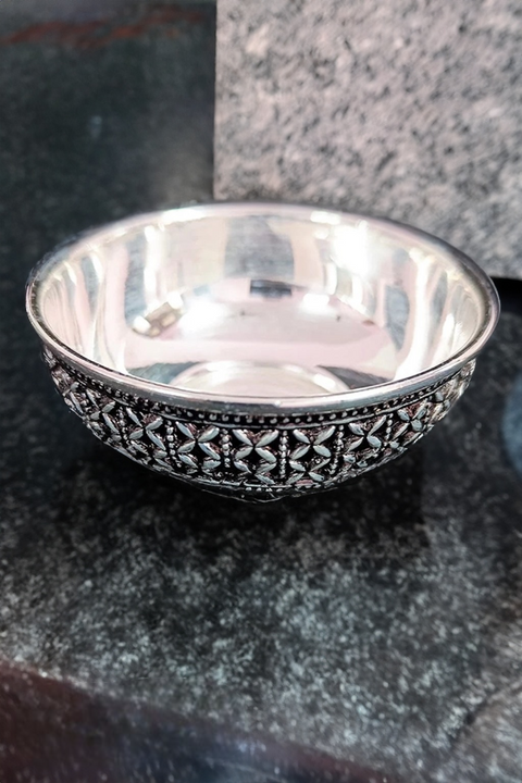 925 Solid Silver Designer Bowl (Design 40)