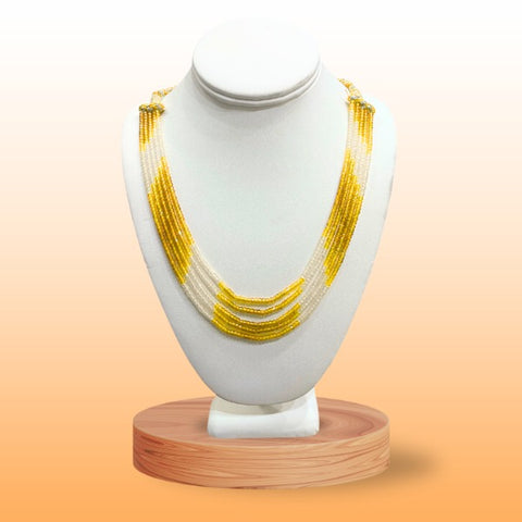 Zirconia Beaded Necklace