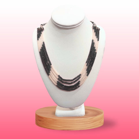 Zirconia Beaded Necklace