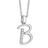 Letter "B" 925 Sterling Silver Pendant - PAAIE