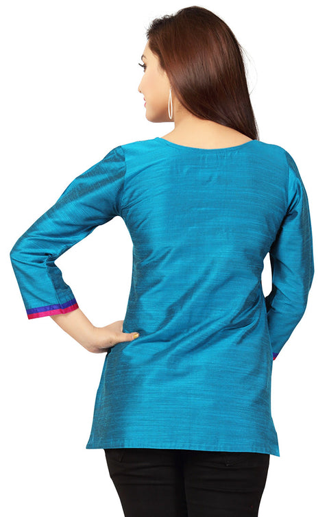 Turquoise Blue Kurti