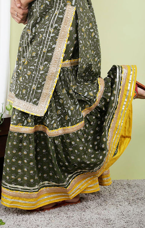 Striking Dark Green Color Designer Suit with Dupatta In Modern Style (K412)