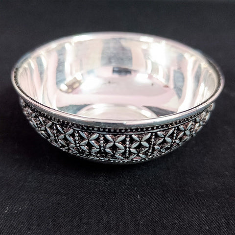 925 Solid Silver Designer Bowl (Design 40)